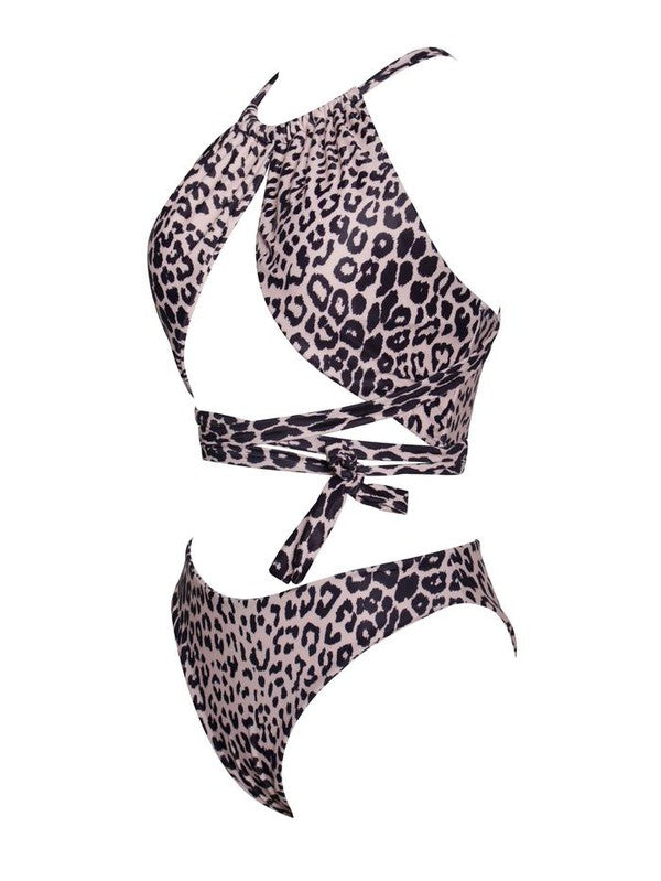 Promised Land Two Piece Bikini - Animal Print