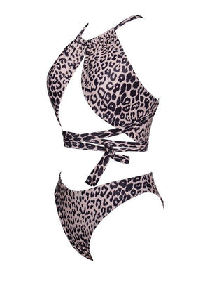 Promised Land Two Piece Bikini - Animal Print