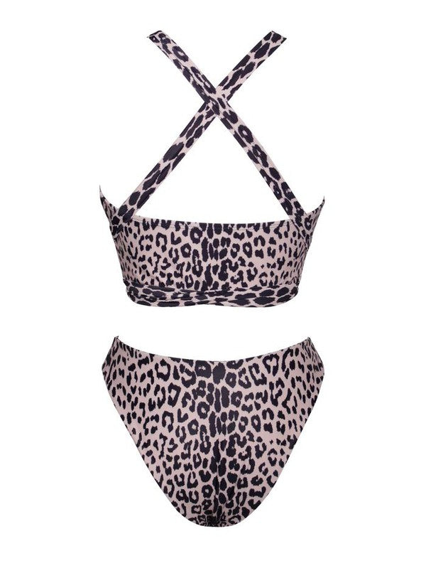Promised Land Two Piece Bikini - Animal Print