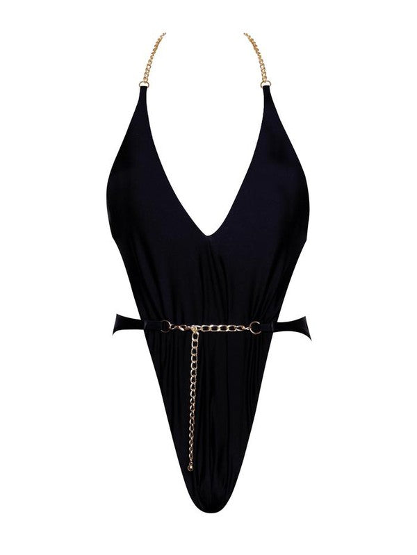 Erewhon Under the Sun One Piece Swimsuit - Black Chain
