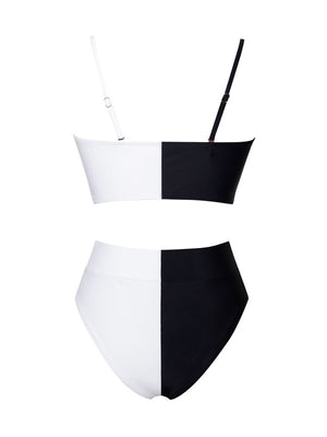 Xanadu Two Piece Swimsuit - Black and White