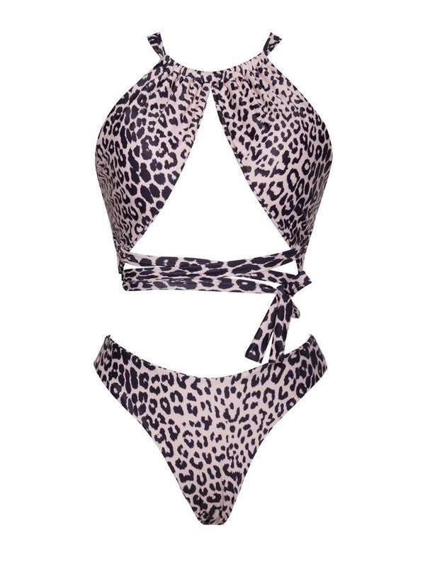 Promised Land Two Piece Bikini - Animal Print